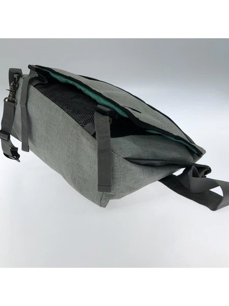 Sac bandoulière rétro BURTON Messenger gris années 00 Y2K d'occasion - Photo 3/4