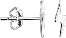 - Orecchini Da Donna in Argento 925 - Orecchino a Perno a Fulmine