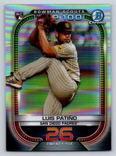 2021 Bowman Chrome Scouts Top 100 Refractors #BTP26 Luis Patino (ref 194178)