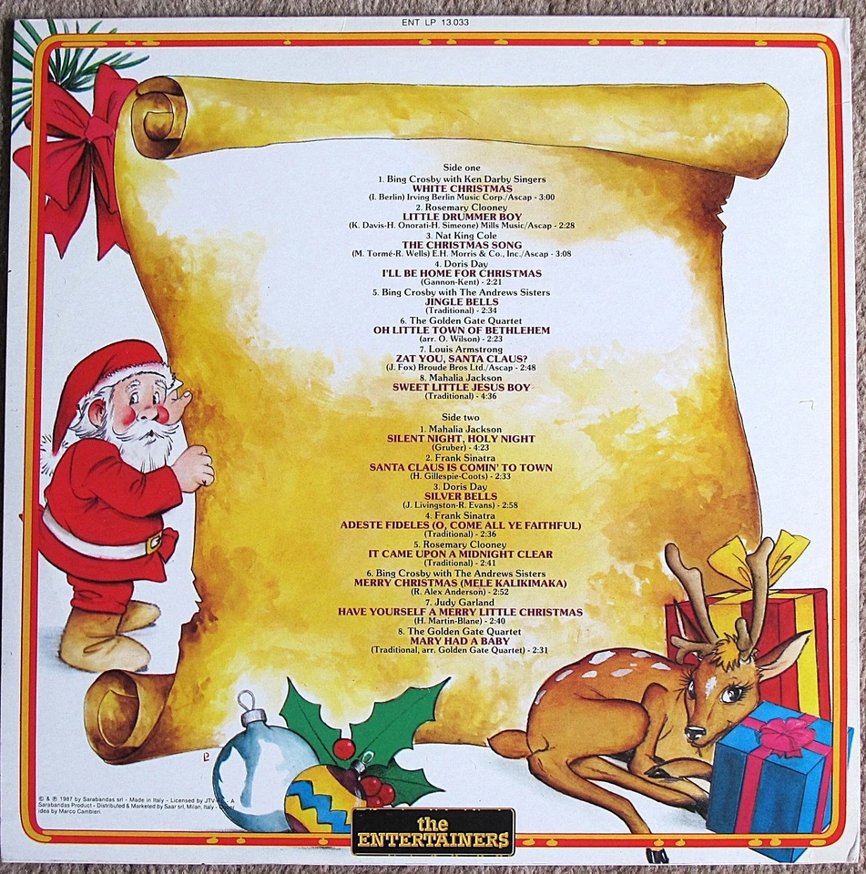 4x LP WHITE/MERRY CHRISTMAS Presley Crosby Louis Armstrong Doris Day Sinatra, Ex - Bild 4 von 4