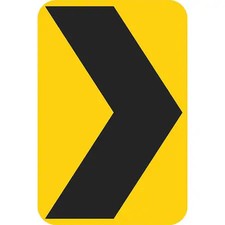 Lyle T1-1218-Dg_18X24 Chevron Symbol Traffic Sign, 24 In H, 18 In W, Aluminum,