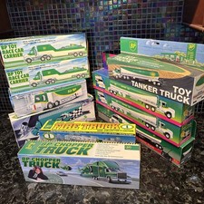 BP Toy Truck Lot/10 :Tankers , Fire truck , Chopper, 1 Wired Remote NEW in boxes