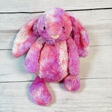 Jellycat Bashful Bunny Sherbet Tie Dye Plush Animal JCINC2141 Retired Pink Purpl