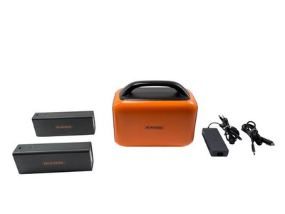 RUNHOOD HE600 Portable Power Station/2 Li-ion Batteries