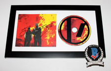 TWENTY ONE PILOTS BAND SIGNED FRAMED 'CLANCY' CD COVER ALBUM BECKETT COA BREACH