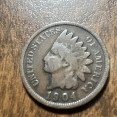 1904 Indian Head Cent Penny   "Actual Coin Pictured"