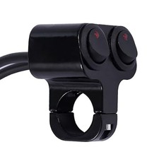 Waterproof Motorcycle ATV 7/8  Light Bar Switch, Handlebar Double black