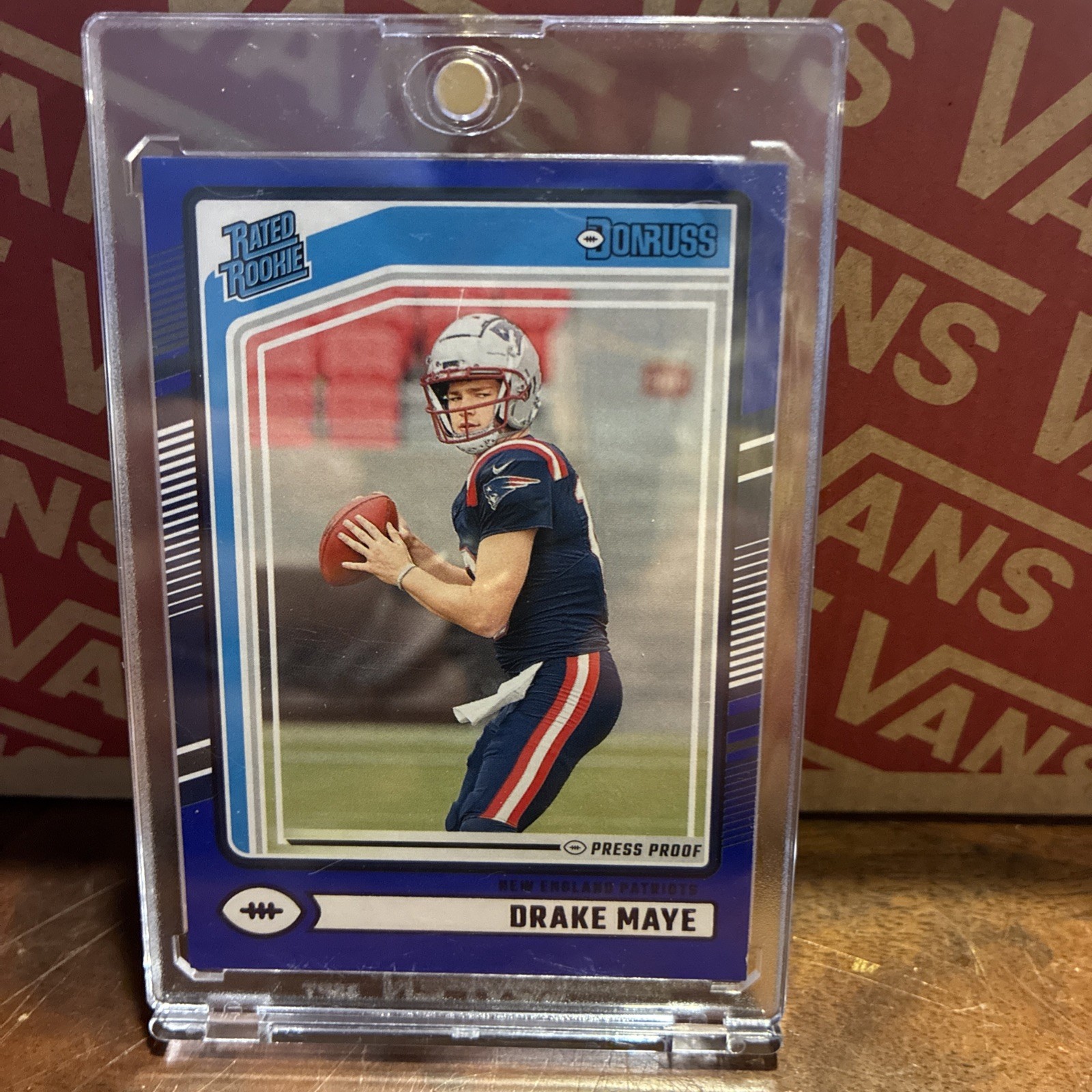 2024 Panini Donruss - Rated Rookie Drake Maye #379 Blue Press Proof (RC)