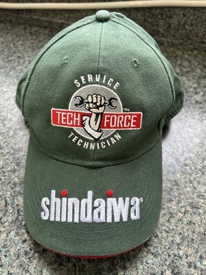 Vintage Shindaiwa Tech Force Service Tech Hat/Cap w/hook loop closure Green