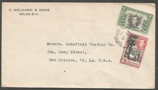 British Honduras 19446 Commercial Cover Belize to USA