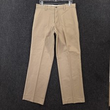 Dickies Work Pants Men's 33x32 Khaki Canvas Khaki Chino Straight Leg Workwear