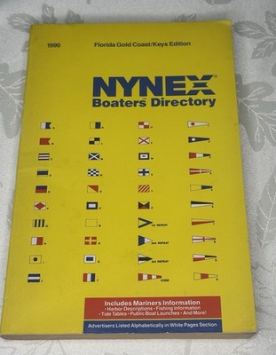 Nynex Boaters Directory Florida Keys Mariner Pennant Codes Signal Flags Map Book