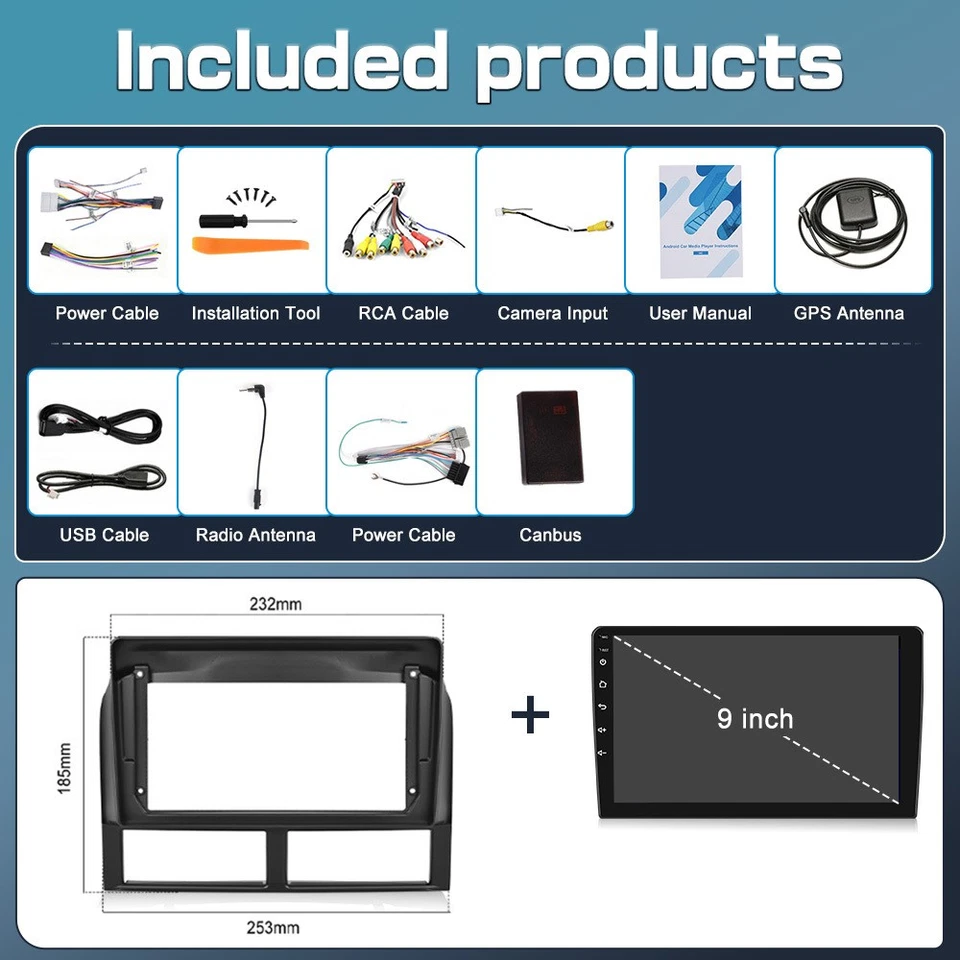 适用于吉普大切诺基 WJ/WG 1999 - 2004 9 英寸 Android 15 汽车立体声收音机 GPS 64GB — 第 4/4 张图片