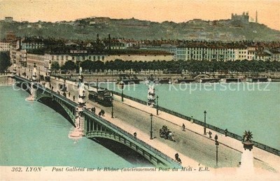 Lyon France Pont Gallieni sur le Rhone Pont du Midi