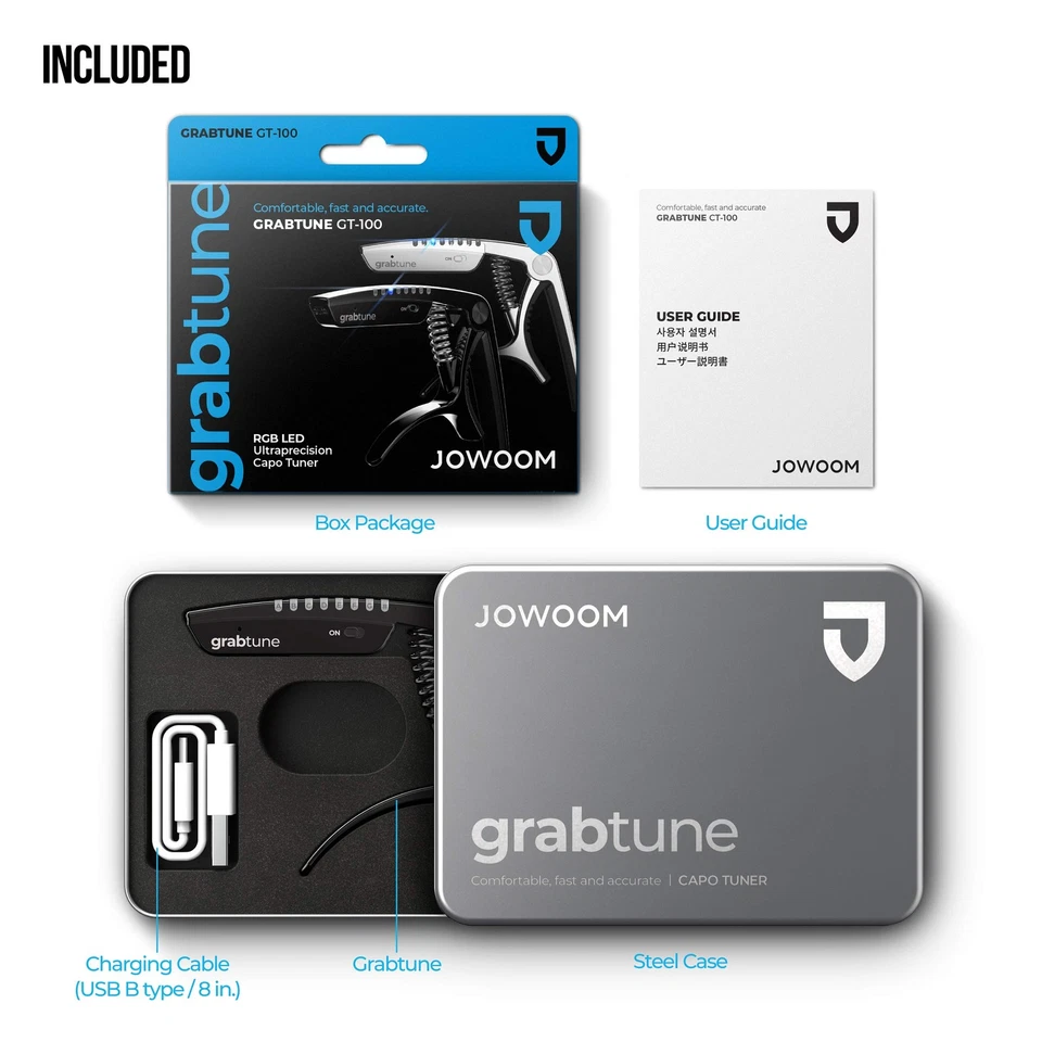 Grabtune Acoustic Guitar Capo-Tuner | 2 In 1 Equipment | Precise and Accurate... - Image 3 of 4