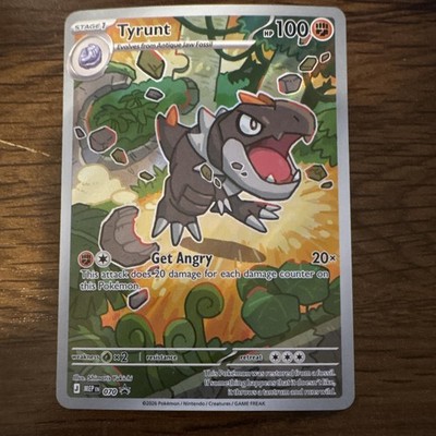 Nintendo Pokemon TCG Tyrunt 070 Mega Evolution Promo Foil ENG Stage 1 100HP