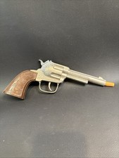 Vintage 1950s Hubley Rodeo Repeating Toy Cap Gun Brown Handle Damage
