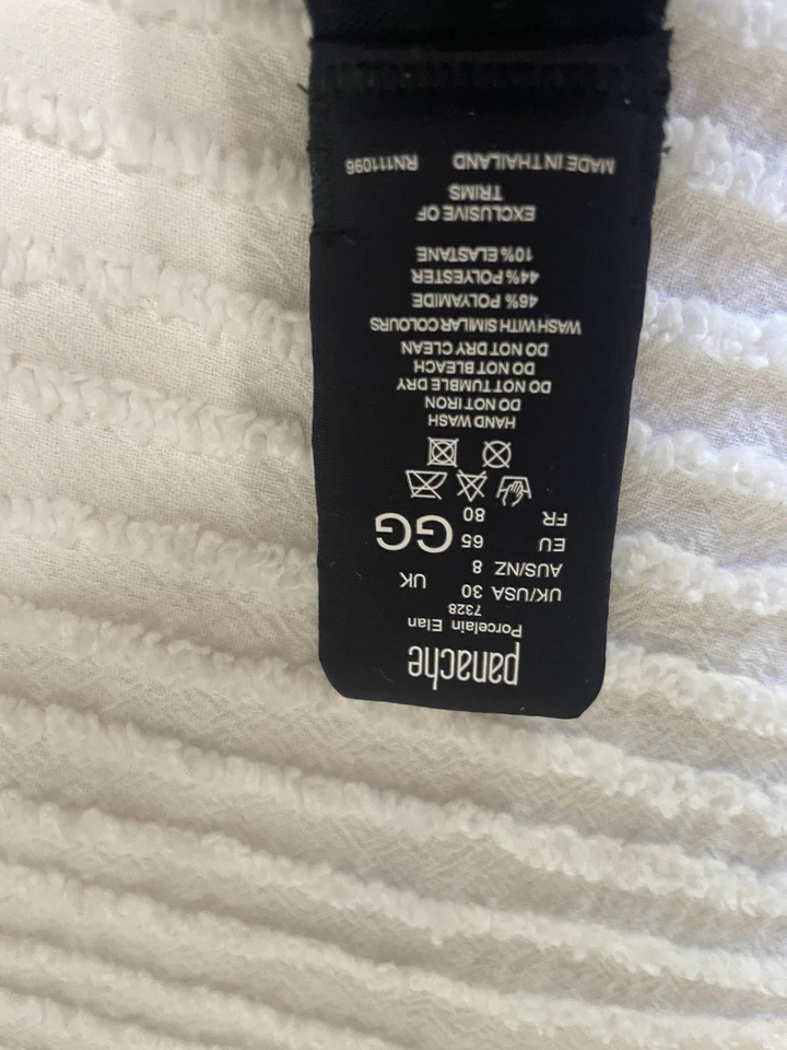 UK 30GG US 30J Black Panache Porcelain Elan Underwire Bra - Image 4 of 4