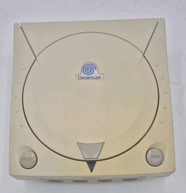 Sega Dreamcast Console With Box, Controller & Manual Spares Or Repair Powers On