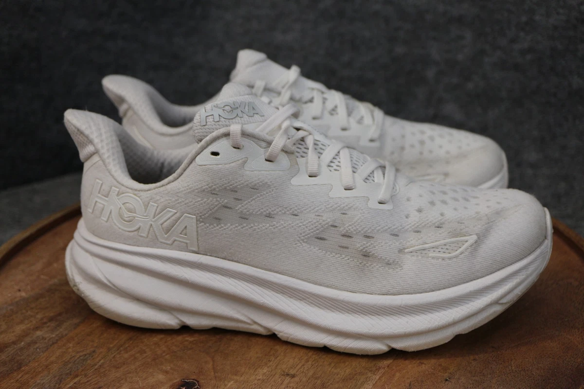 Hoka One One HOKA Clifton 9 Wide Triple White W for sale | eBay