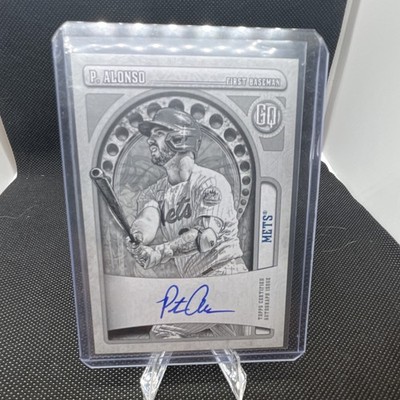 Topps 2021 Gypsy Queen Pete Alonso Mets Auto Black & White /50 GQA-PA