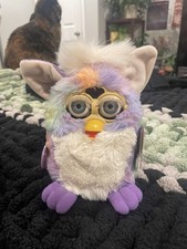 NOS Vintage 1999 Furby Tie-Dye Pastel Rainbow 70-800 Rare WITH TAGS B84