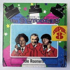 Vintage The 3 Stooges Idle Roomers 8mm B/W Silent Home Movie Columbia Pictures