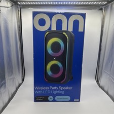 onn Large Party Speaker Gen 2 with LED Lighting