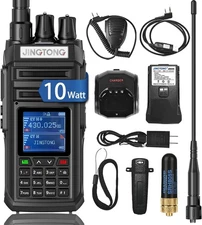 JT-3988 ham Radio Walkie Talkie 10Watt Handheld Dual Band Two Way radios Long...