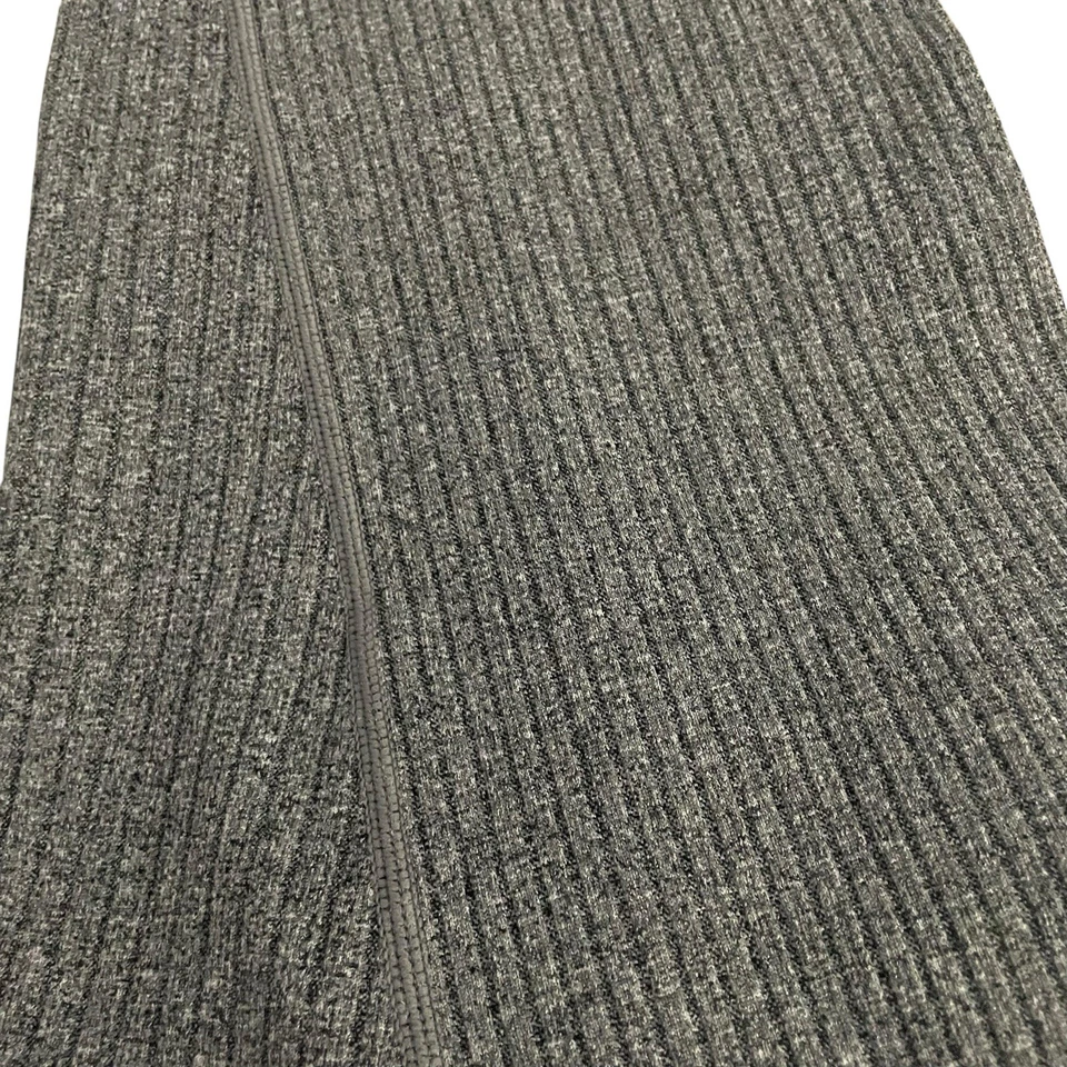 Pantalones cómodos de punto acanalados grises para mujer talla M Foto 3 de 3