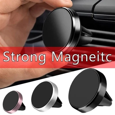 Car Magnetic Phone Holder Air Vent Mount Bracket Universal AirVent Fan Mobile X - Image 1 of 4