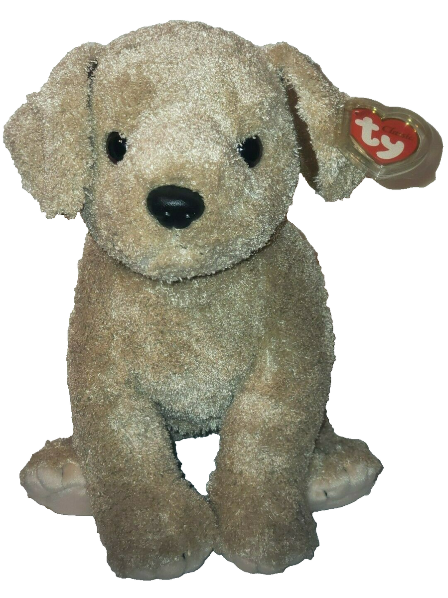 Ty Classic Plush TOFFEE the Tan Brown Puppy Dog 14