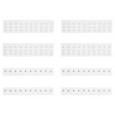 4Set Women's Bra Extenders 7.4" Wide 3 Hook Bra Back Clips Extension White