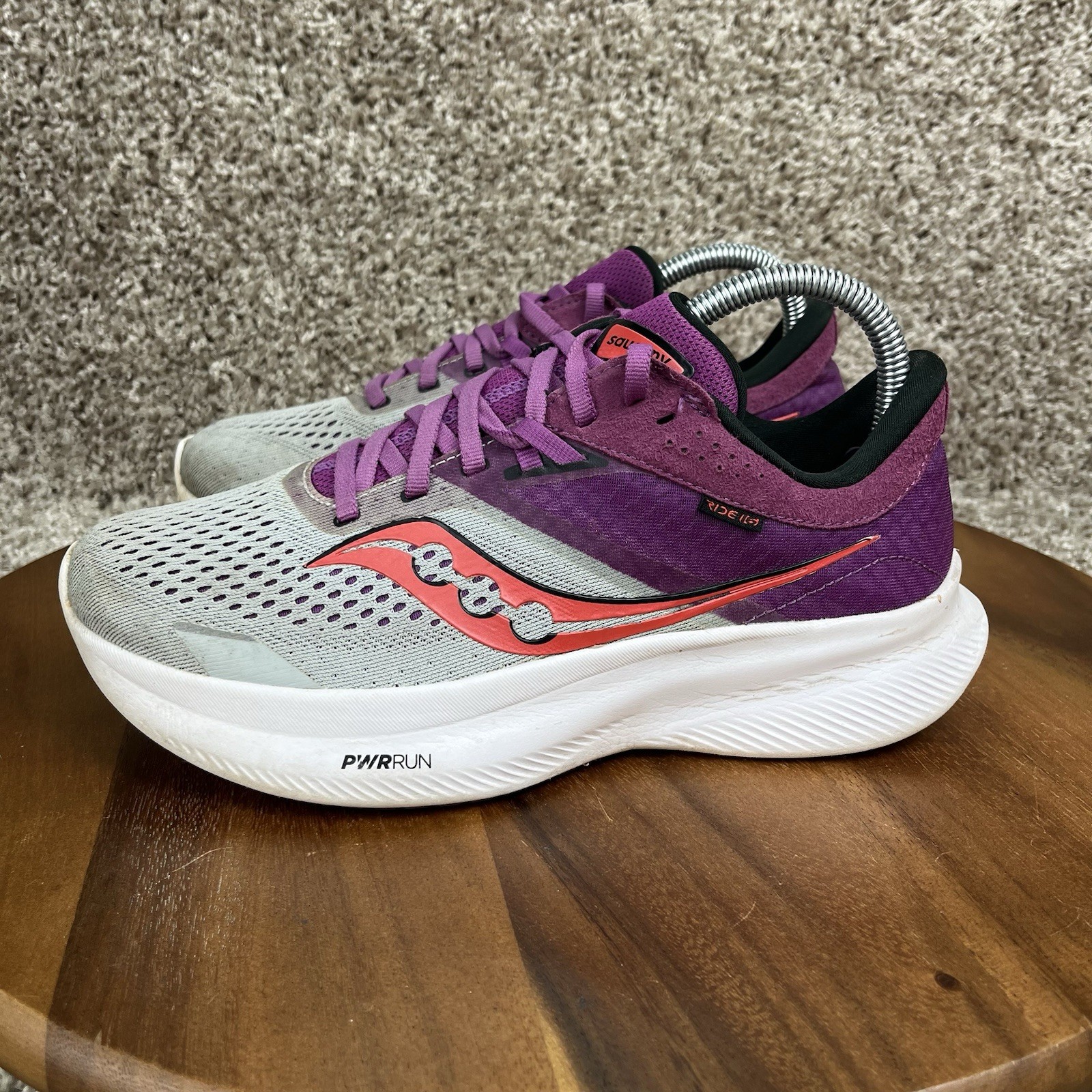 Saucony Womens Ride 16 S10831-91 Gray Size 7.5 W Running Shoes Sneakers thumbnail 4