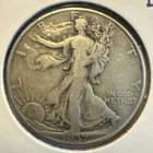 1937-D Walking Liberty Half Dollar 50c VF Details