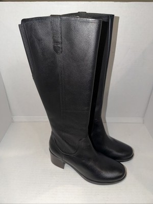 Clarks Women's Hollis Moon leather boot in black, 8.5