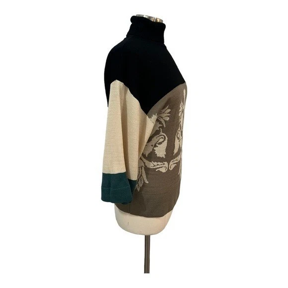 HOSS INTROPIA Turtleneck Sweater Wool Blend Small Pullover - Image 4 of 4