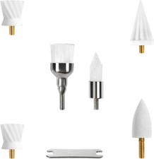 6 Tooth Polisher Replacement Brush Heads,Tooth Cleaning 6 Piece Set, White1
