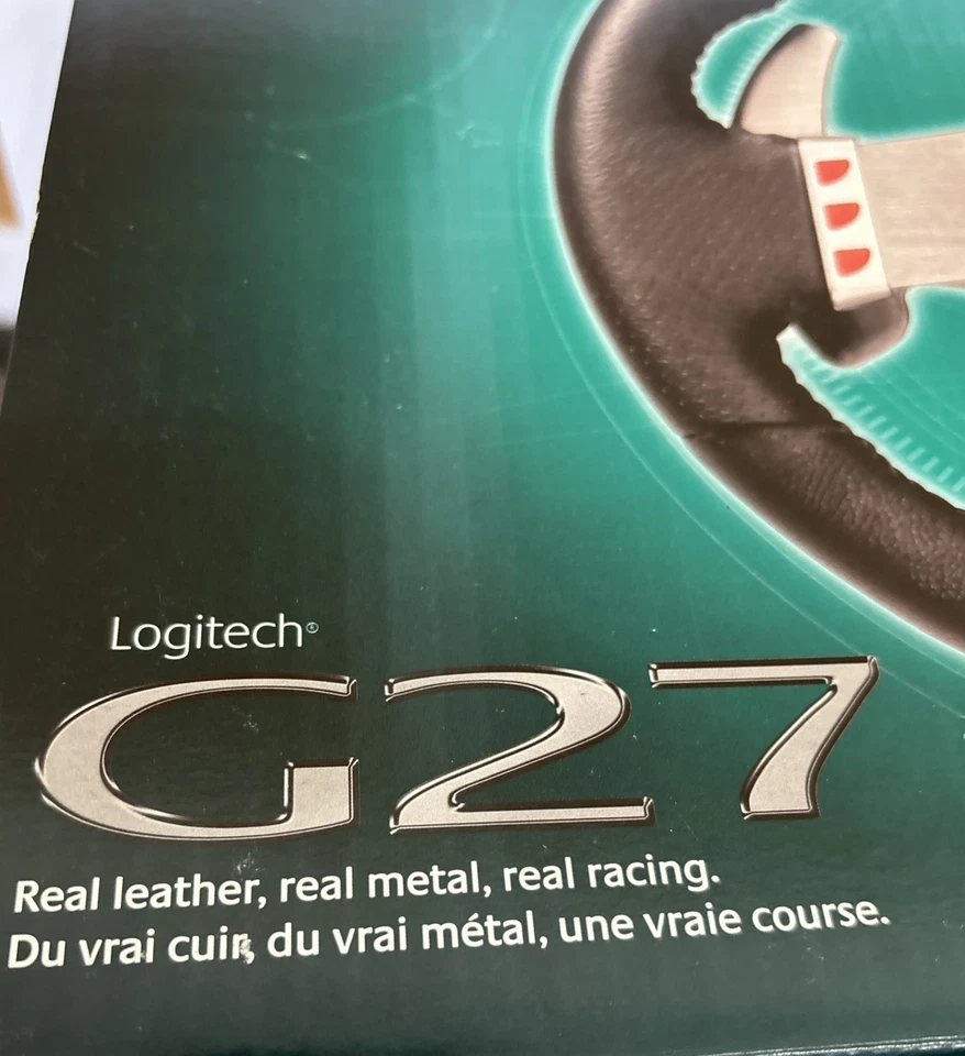 Logitech G27 PC/Playstation 2-3 Force Feedback roda de corrida/peddles *novo em folha* - Imagem 2 de 4