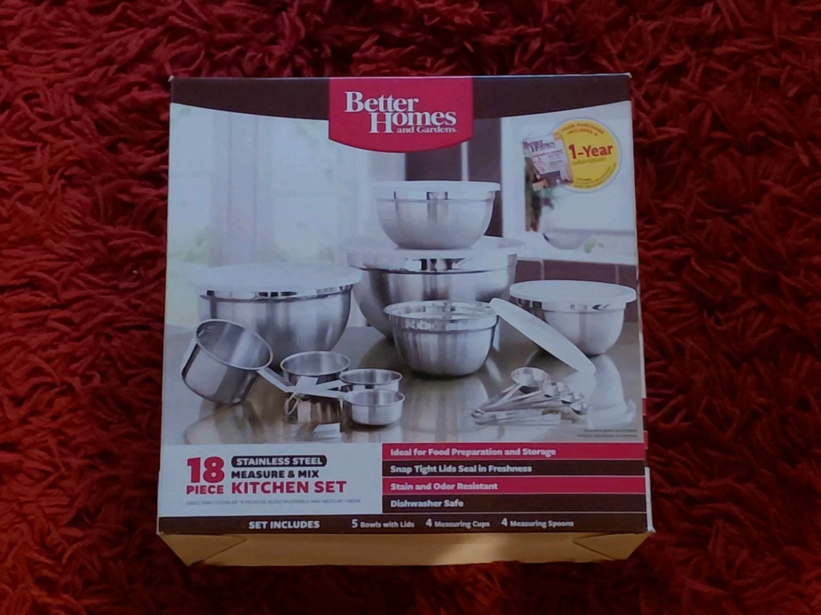 Stainless Steel Mixing Bowls 22 Piece Prep Measure & Mix Bowl Set *READ* (T41)