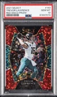 2021 PANINI SELECT RED DISCO PRIZM #143 TREVOR LAWRENCE ROOKIE RC /49 PSA 10