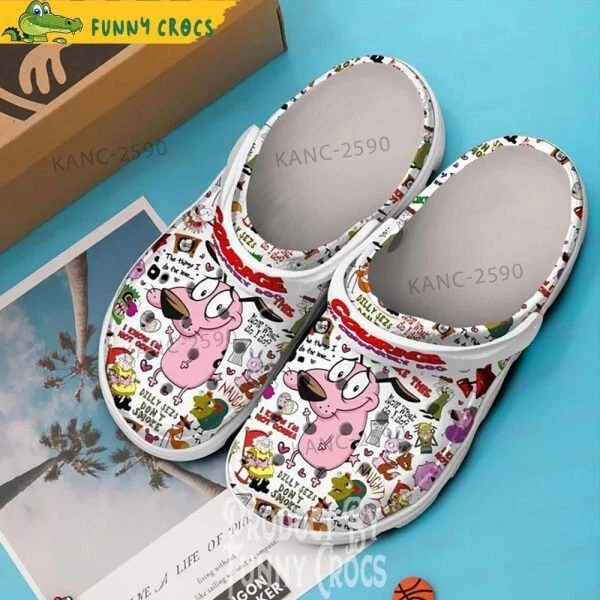 Cartoon Couragee The Cowardly Dog Clogs