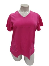 Vera Bradley Halo Nettie V6109 (Pret) Pretty Pink V-Neck Scrub Top