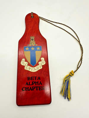 Simpson College Iowa Alpha Tau Omega 1960 Paddle Beta Alpha Chapter