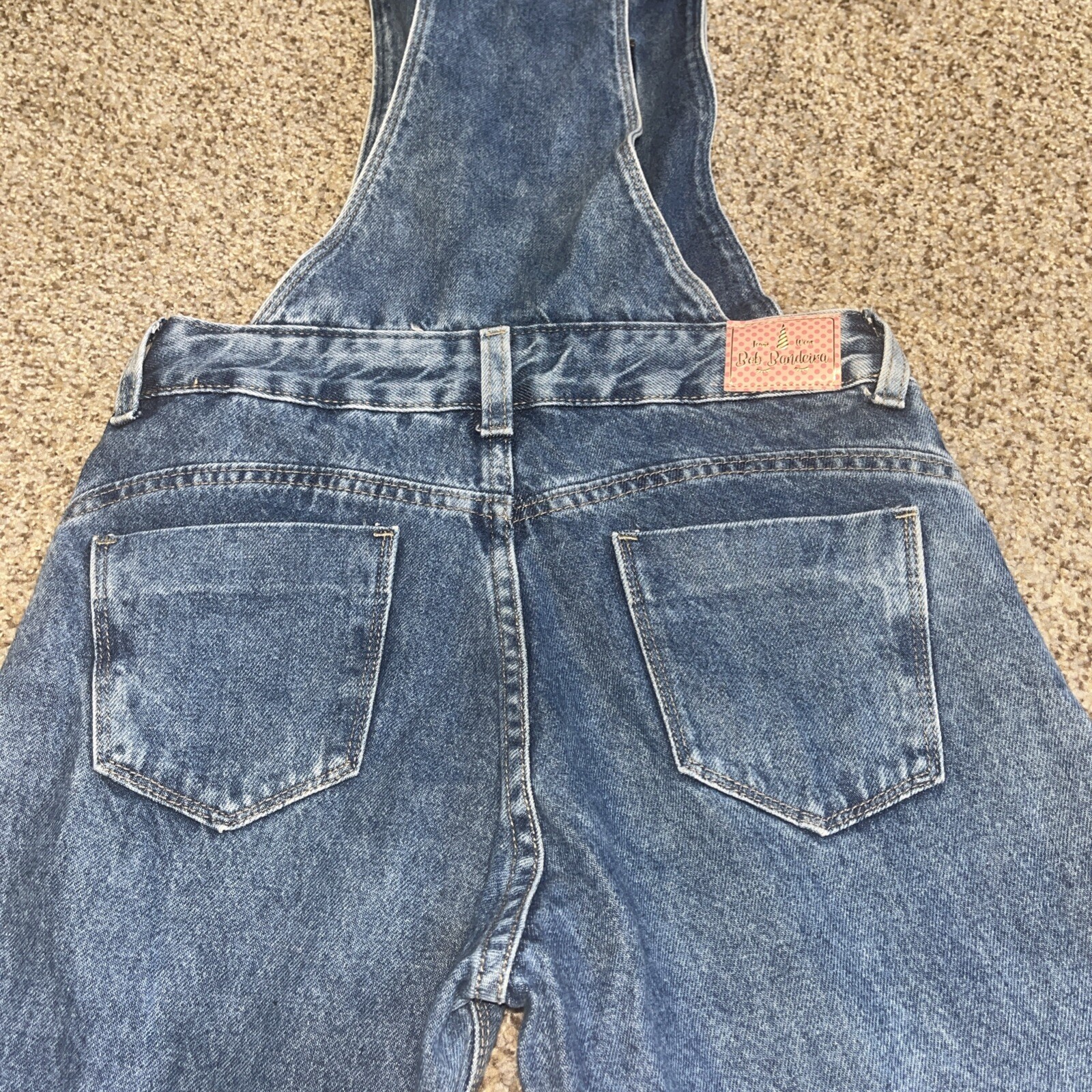 Youth Girls JuJu Bandeira Bob Banderia Denim Overalls Size 16 - View 15
