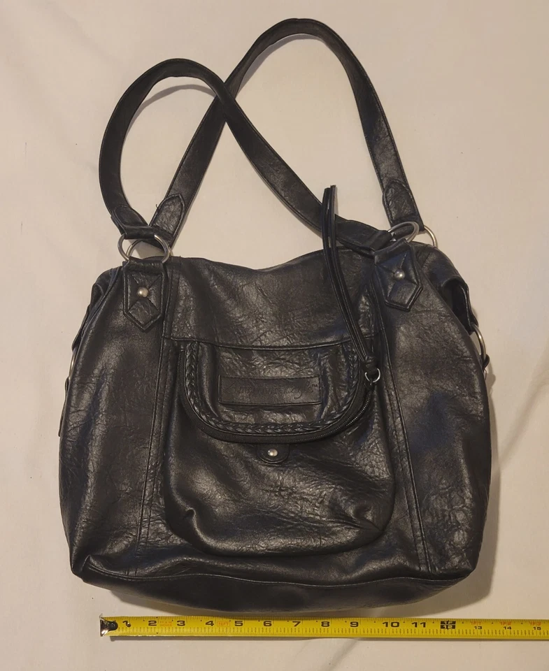 Bolso de hombro retro vintage para mujer American Eagles negro años 90 Foto 3 de 4