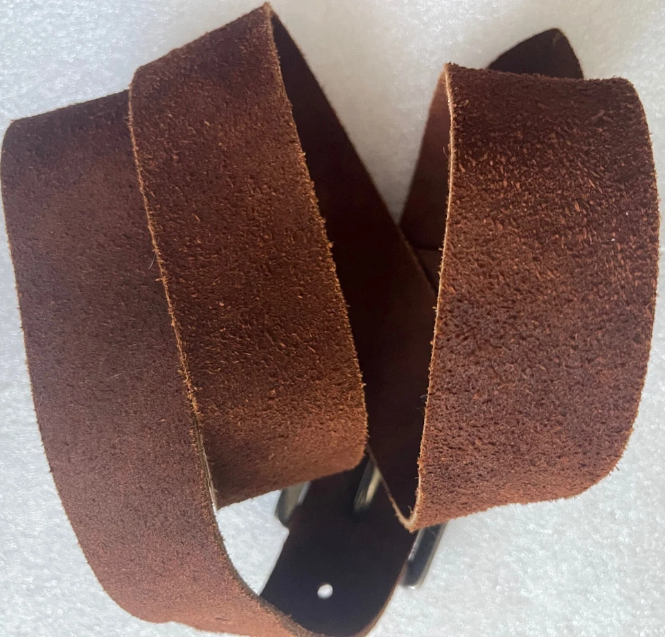 RIP CURL, CINTURÓN HOMBRE GAMUZA MARRÓN OSCURO CUERO, TALLA L NUEVO SIN ETIQUETAS Foto 3 de 4