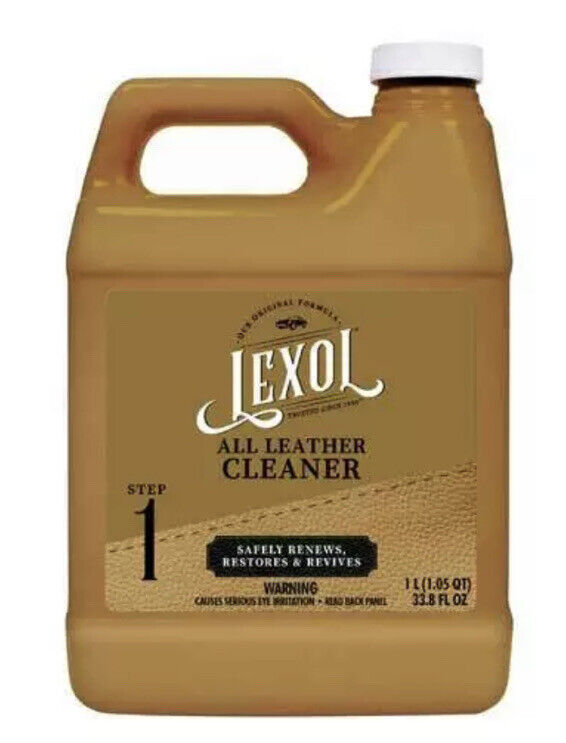 LEXOL LEATHER CLEANER~ONE LITER~ JACKET BOOTS SOFA COUCH SHOES CHAPS SADDLE HAT 