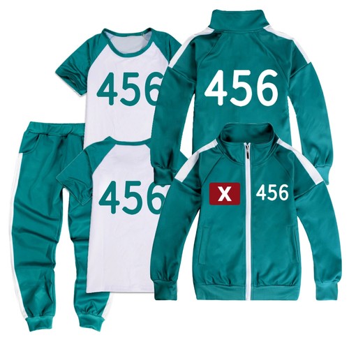 Felpa con cappuccio pullover + pantaloni sport casual set bambini Squid stagione 2 gioco sopravvivenza Regno Unito - Foto 14 di 46
