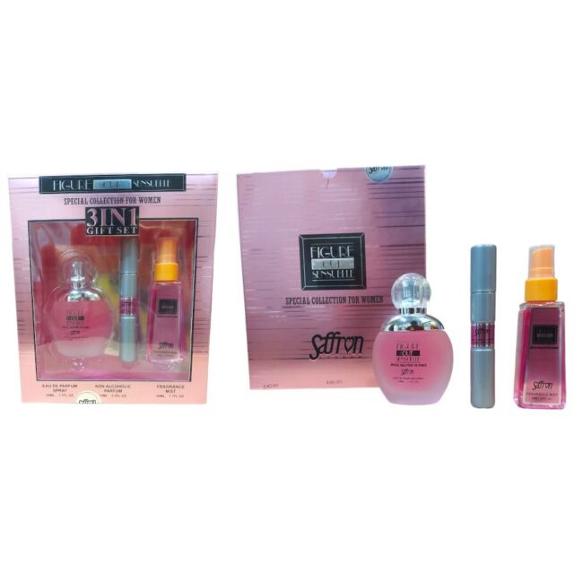 Saffron Figure Out Sensuelle 3in1 Gift Set Ladies 3pcs Gift Set her FREE POSTAGE Saffron Figure Out Sensuelle 3in1 Gift Set Ladies 3pcs Gift Set her FREE POSTAGE